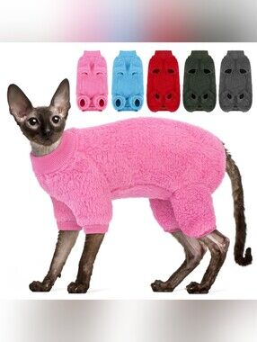 Sunfura NWOT Hot Pink Full Body Sphynx Cat Sweater Size Small